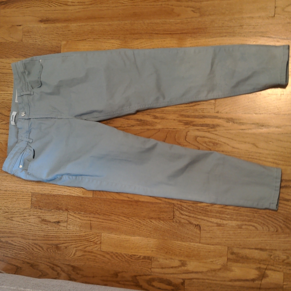 Kensie jeans effortless ankle mid rise blue/green jeans size 10